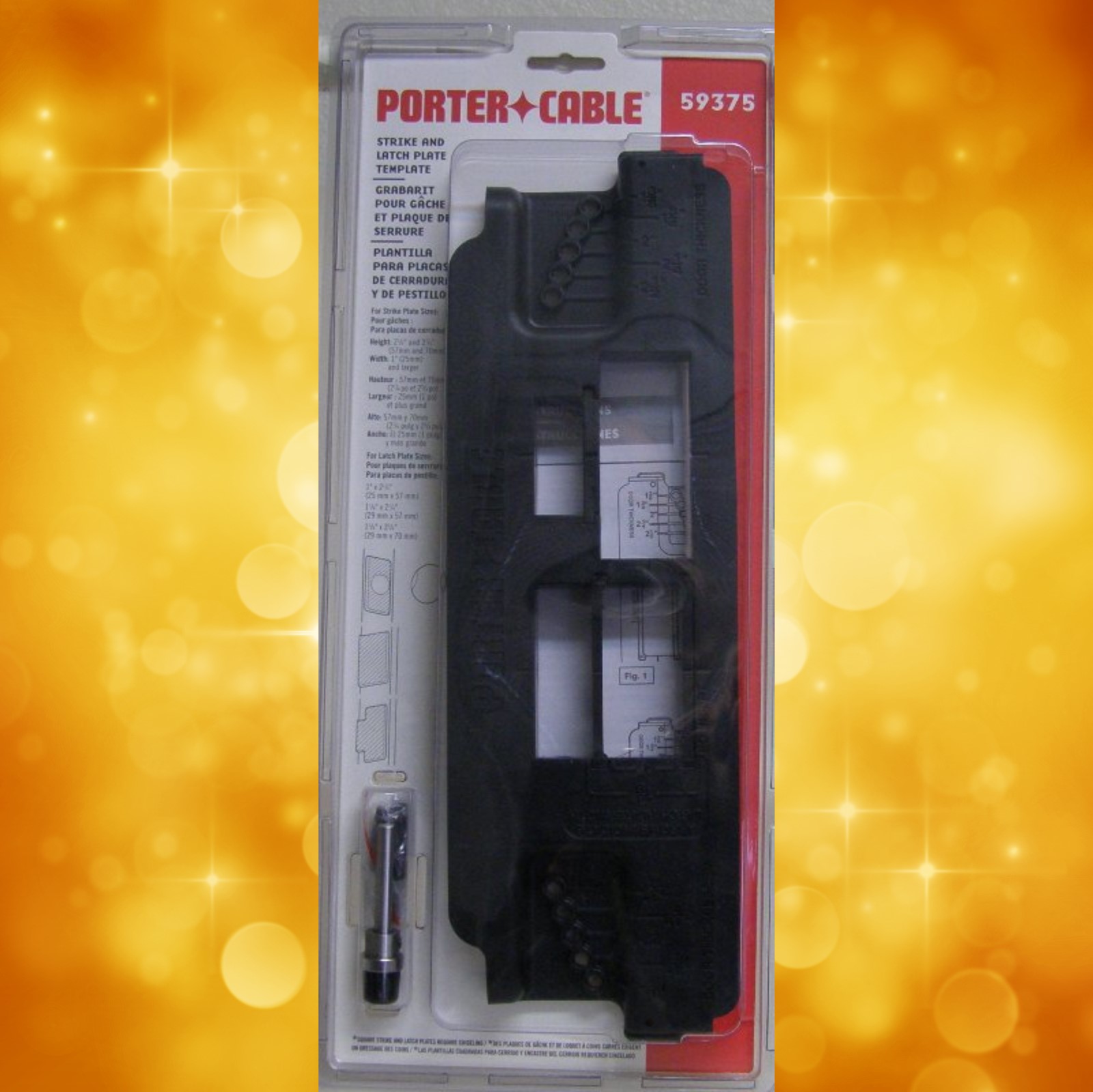 Porter Cable 59375 Door Strike and Latch Templet 59375
